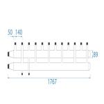 Colector distribuitor ECOTECH C6CD/140 cu 6 circuite
